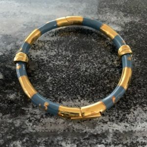 Tory Burch Blue and Gold Bracelet